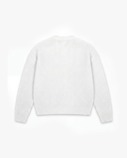 V-LOGO KNITWEAR WHITE