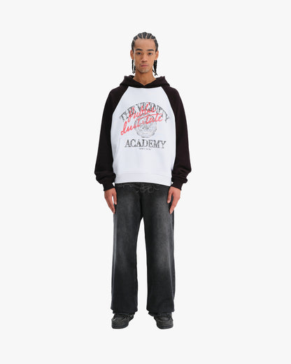 BICOLOR PUBLIC INSTITUTE HOODIE BLACK/WHITE