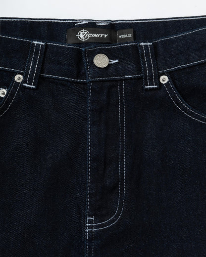 VOLUME DENIM RAW BLUE