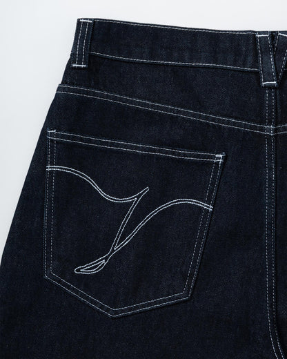 VOLUME DENIM RAW BLUE