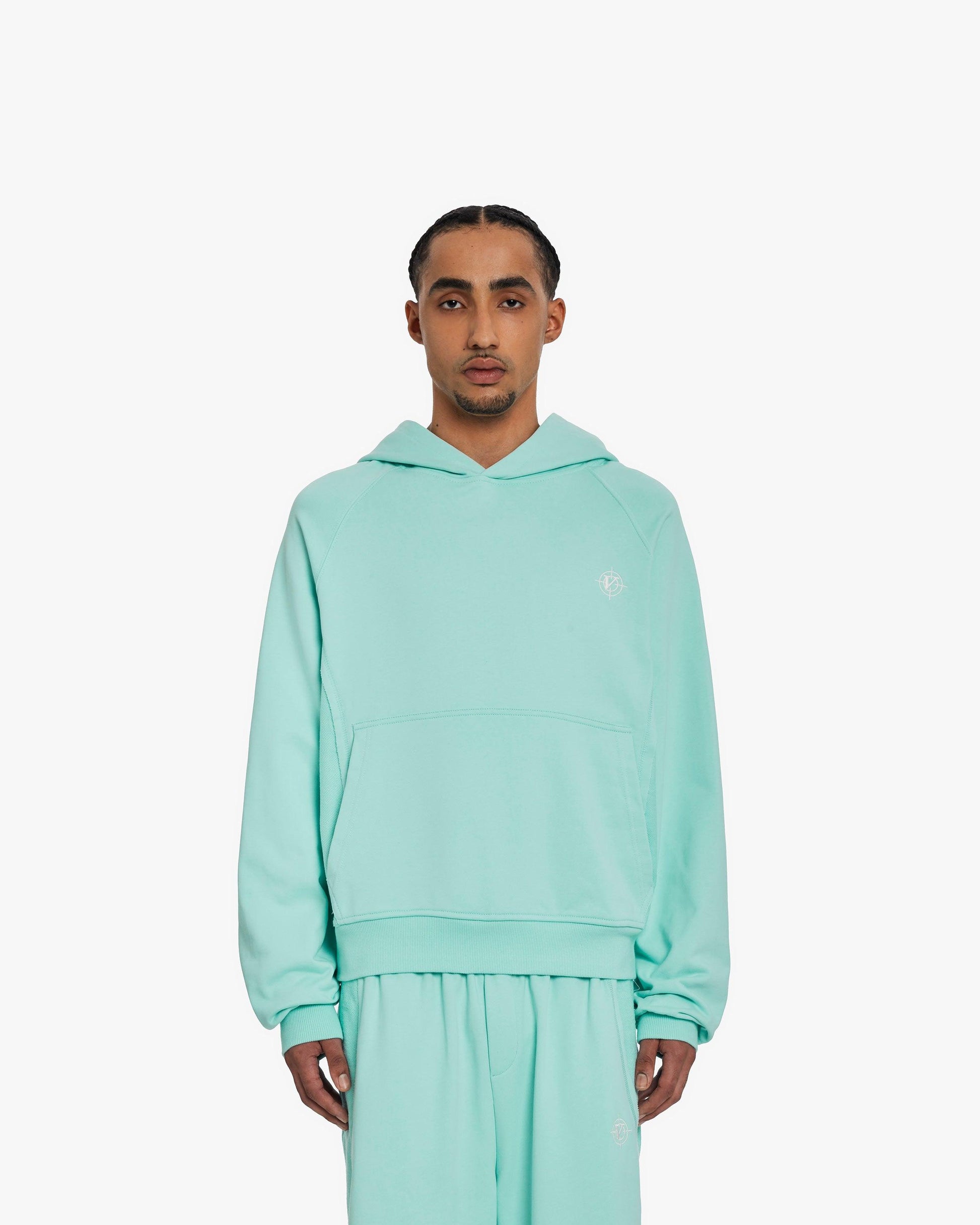 INSIDE OUT HOODIE TURQUOISE - VICINITY