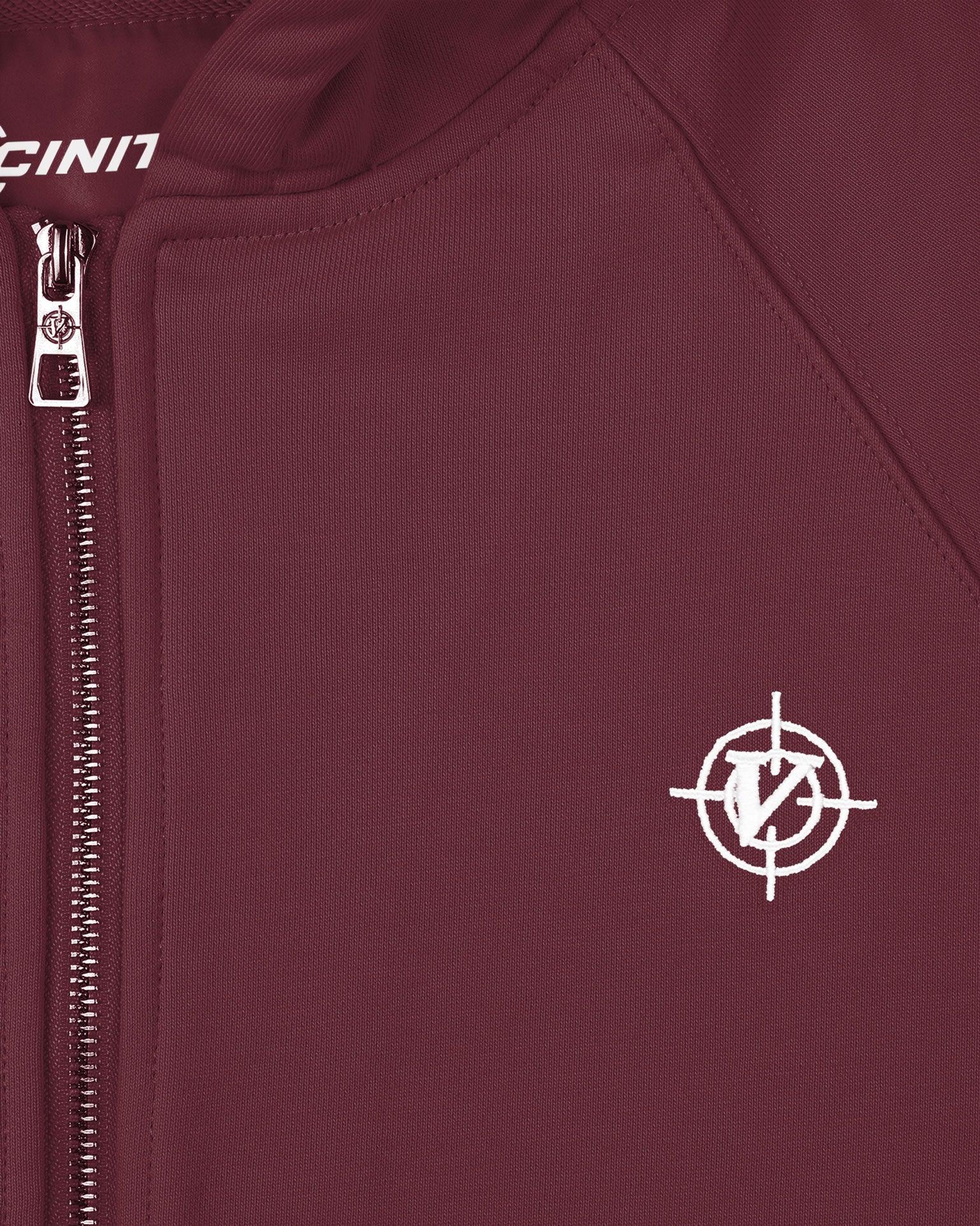 INSIDE OUT ZIP HOODIE WINE RED - VICINITY