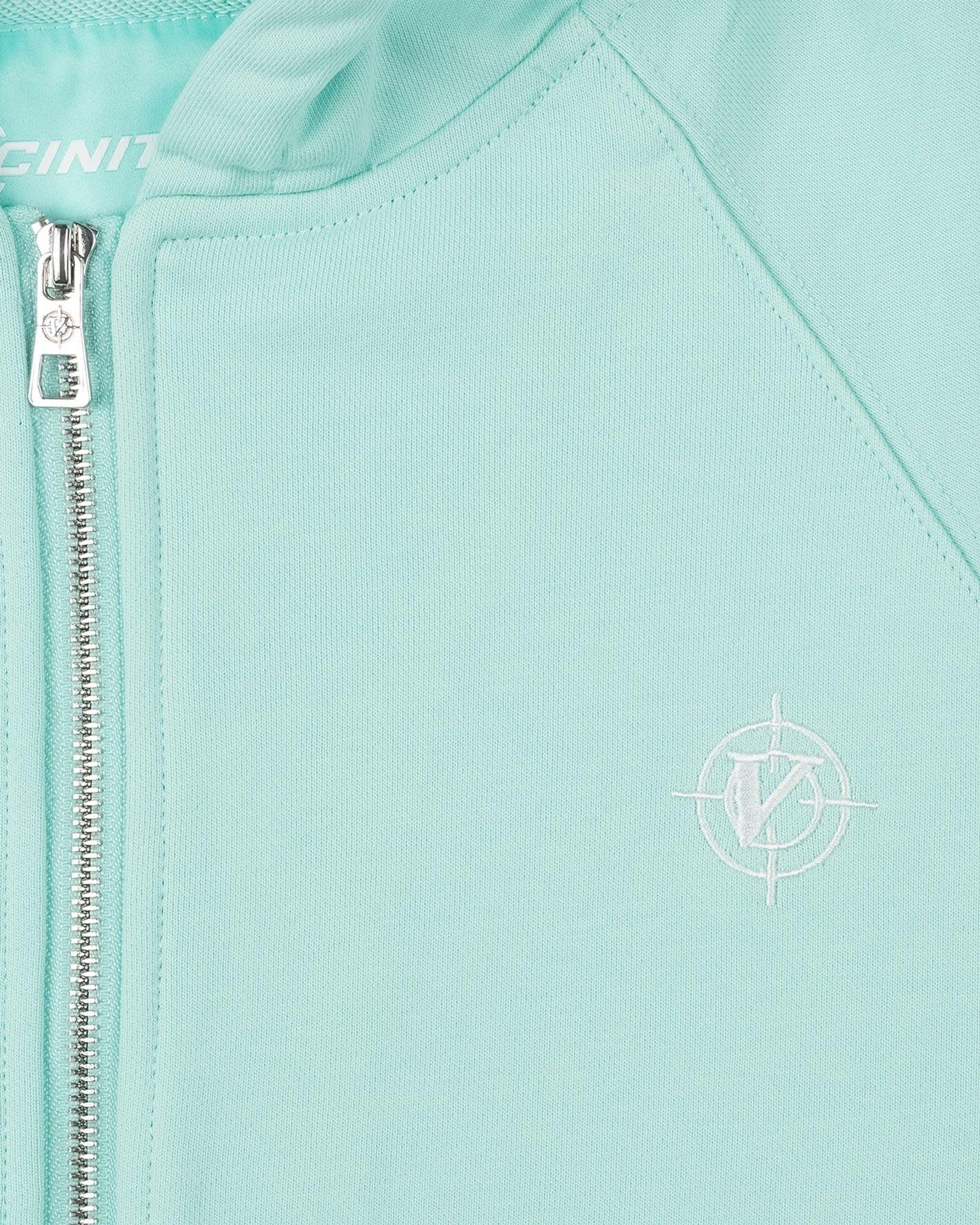 INSIDE OUT ZIP HOODIE TURQUOISE - VICINITY