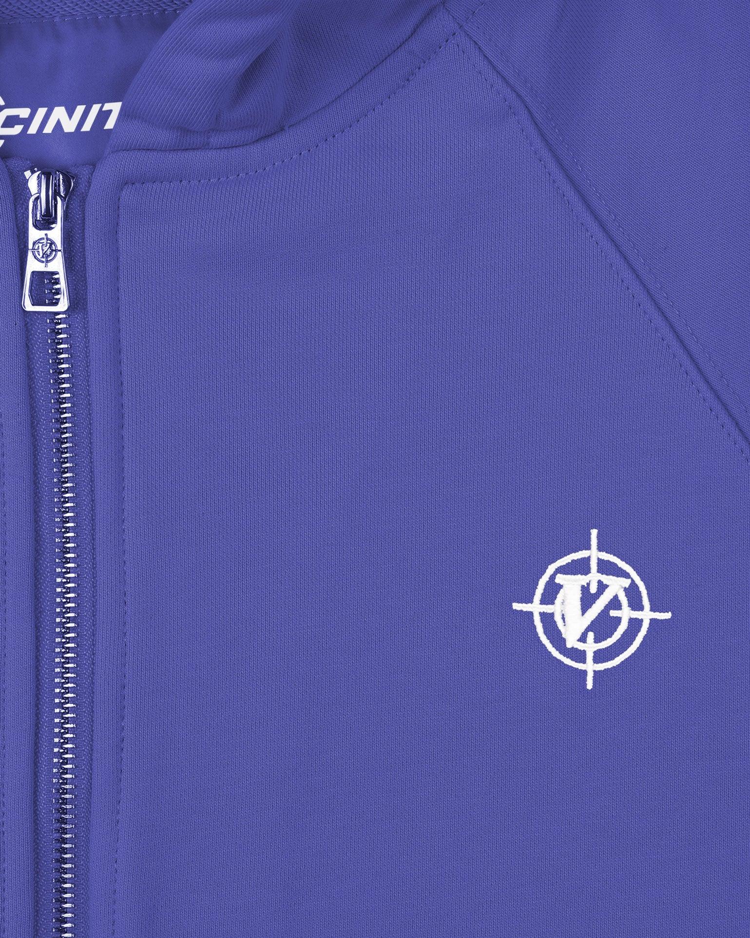 INSIDE OUT ZIP HOODIE OCEAN BLUE - VICINITY