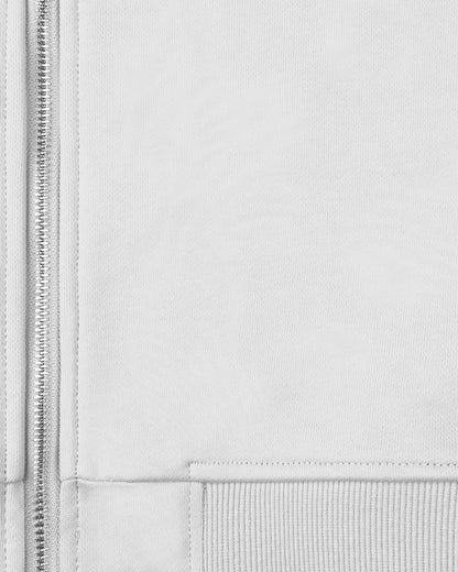 INSIDE OUT ZIP HOODIE LIGHT GREY - VICINITY