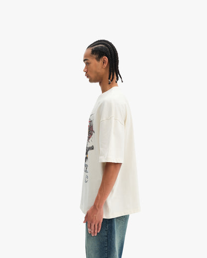 EAGLE TATTOO TEE BEIGE