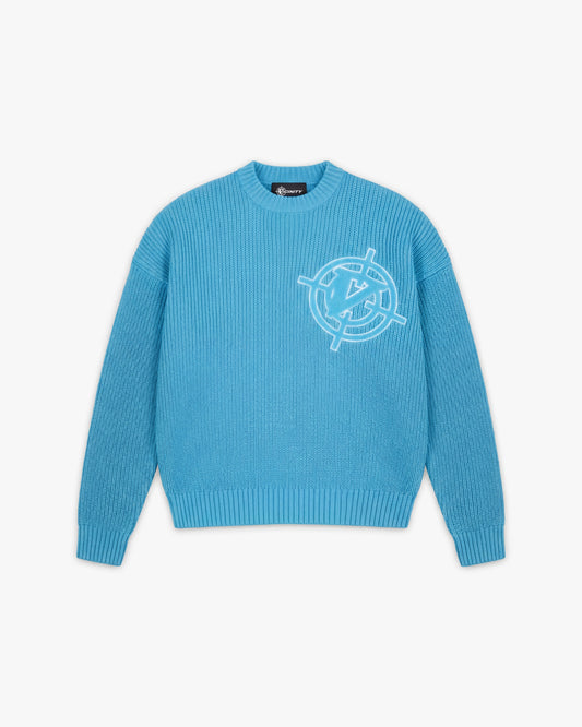V-LOGO KNITWEAR SKY BLUE