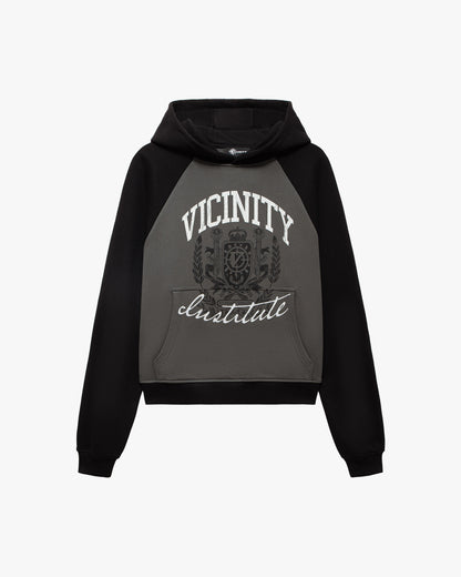 INSTITUTE HOODIE GREY/BLACK
