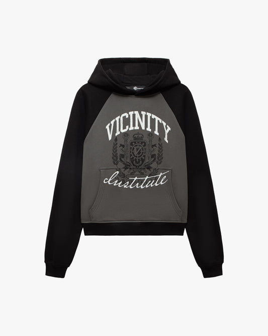 INSTITUTE HOODIE GREY/BLACK