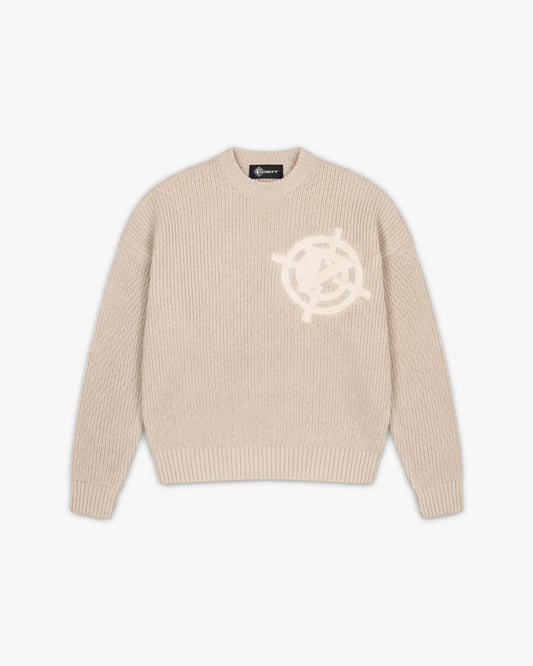 V-LOGO KNITWEAR BEIGE