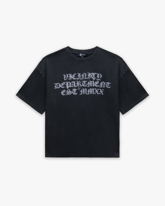 GOTH DEPT TEE VINTAGE BLACK