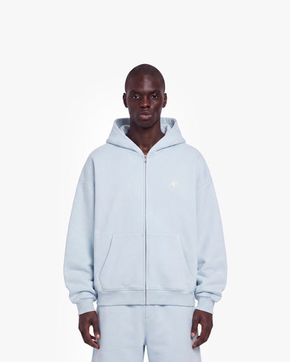 SOFTS ZIP-HOODIE SKY BLUE