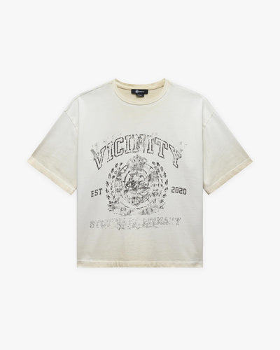 EMBLEM TEE CREAM