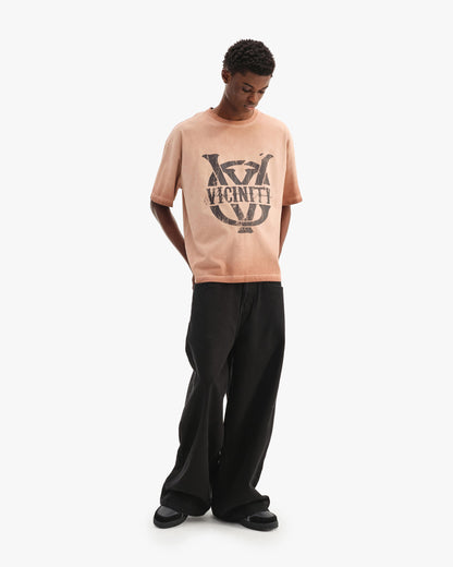 INITIALS TEE BROWN