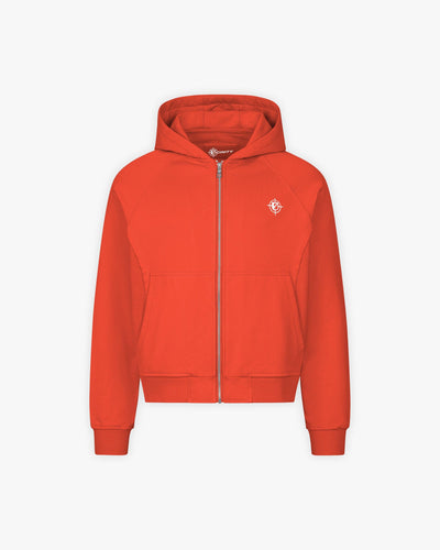 INSIDE OUT ZIP HOODIE STRAWBERRY - VICINITY