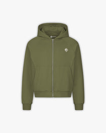 INSIDE OUT ZIP HOODIE KHAKI