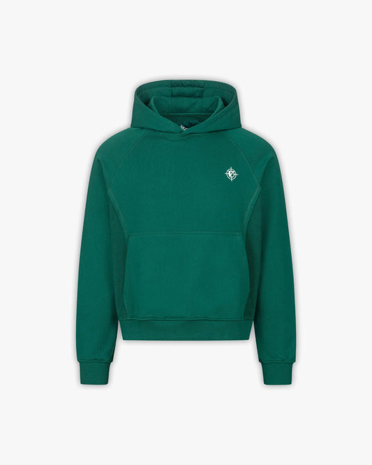 INSIDE OUT HOODIE FORREST GREEN - VICINITY