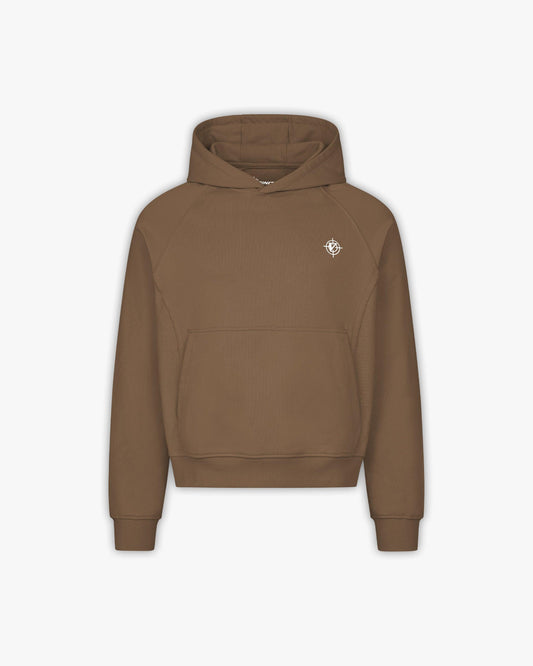 INSIDE OUT HOODIE CHOCOLATE BROWN - VICINITY