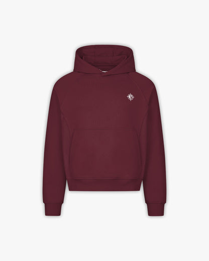INSIDE OUT HOODIE WINE RED - VICINITY
