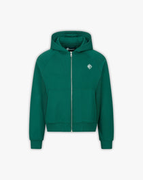 INSIDE OUT ZIP HOODIE FORREST GREEN