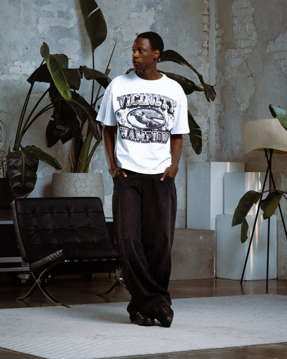 CHAMP EMBLEM TEE BLACK/WHITE