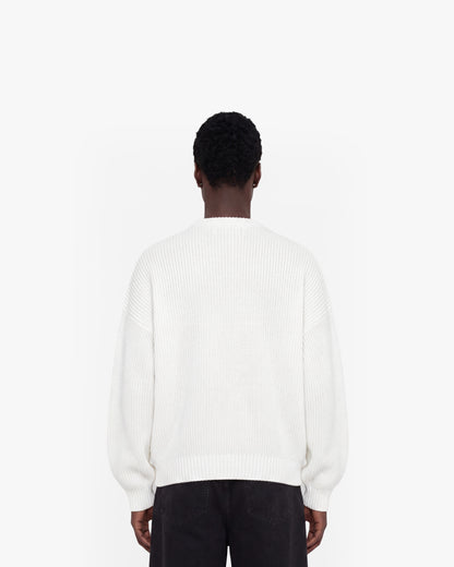 V-LOGO KNITWEAR WHITE