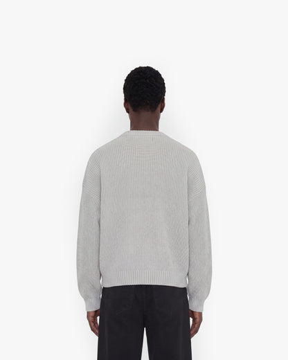 V-LOGO KNITWEAR LIGHT GREY