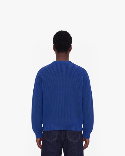 V-LOGO KNITWEAR ROYAL BLUE