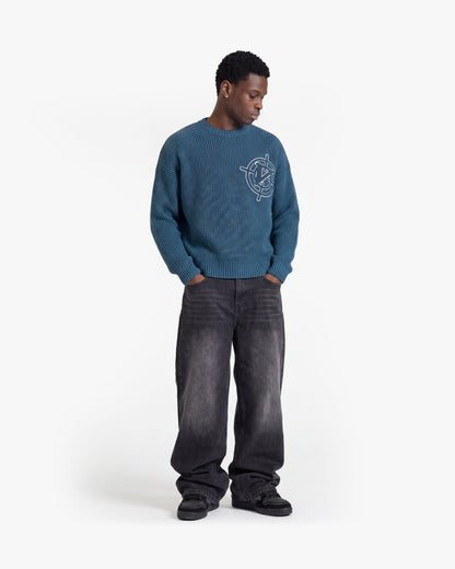 V-LOGO KNITWEAR MIDNIGHT BLUE