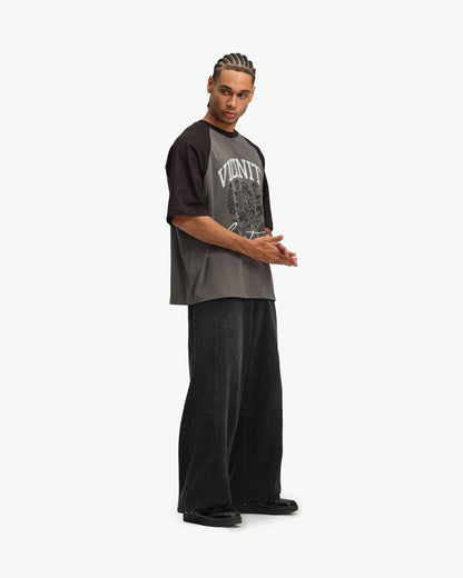 INSTITUTE TEE GREY/BLACK