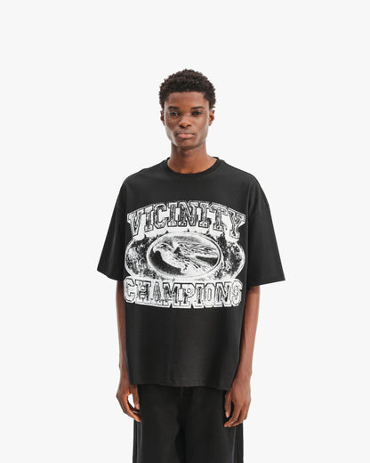 CHAMP EMBLEM TEE WHITE/BLACK