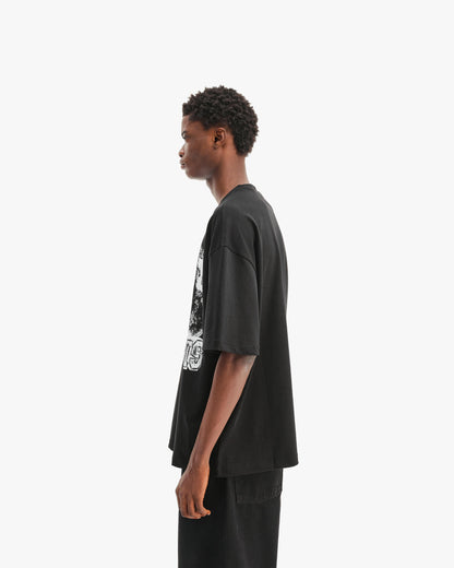CHAMP EMBLEM TEE WHITE/BLACK