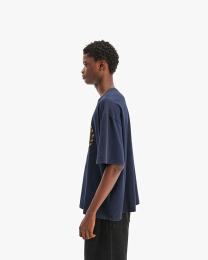 PASSPORT TEE WASHED BLUE