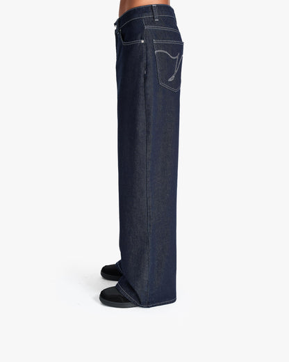 VOLUME DENIM RAW BLUE