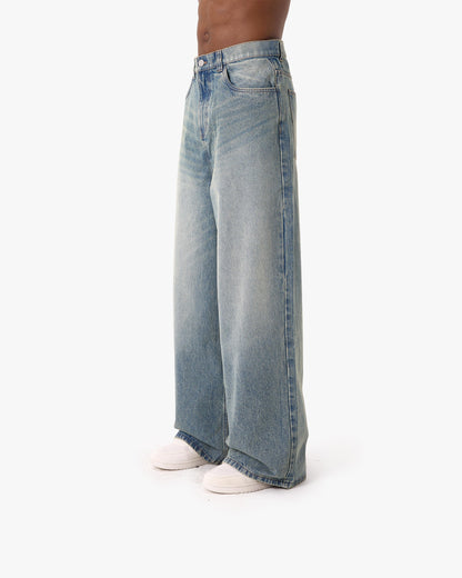 THE BAGGY DENIM PETROL WASHED