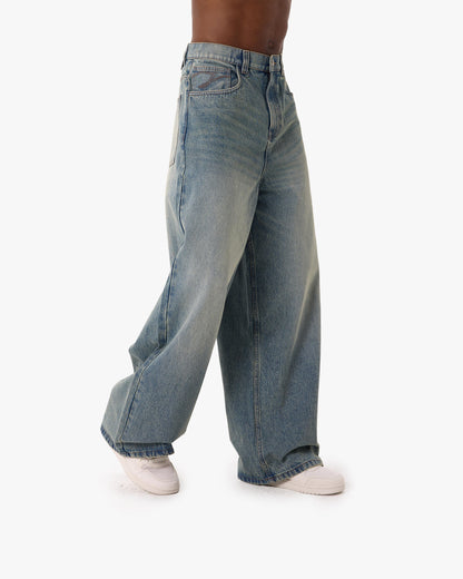 THE BAGGY DENIM PETROL WASHED