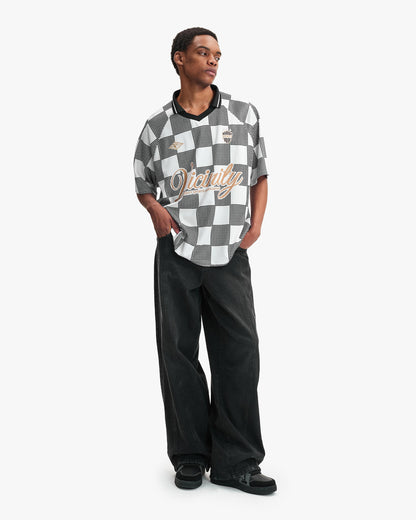 CARO CHECKER JERSEY BLACK/WHITE