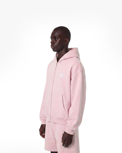 SOFTS ZIP-HOODIE PINK