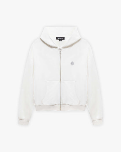 SOFTS ZIP-HOODIE WHITE