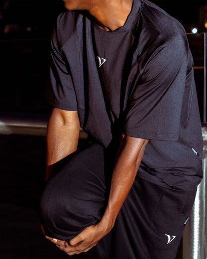 ACTIVEWEAR BOXY TEE BLACK