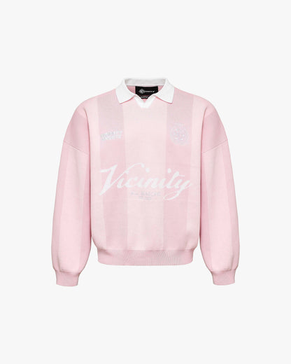 SPORTS TEAM JERSEY KNIT PINK