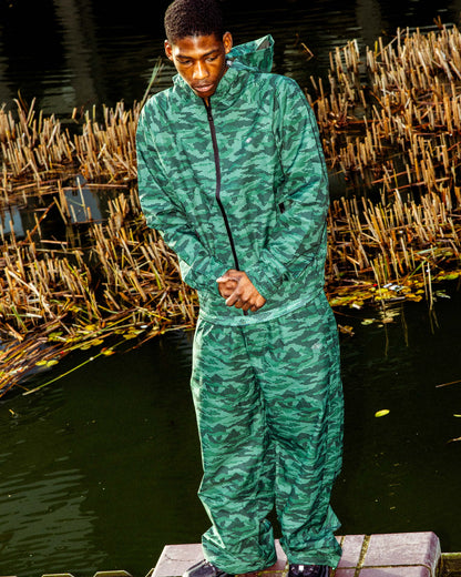 TRACK PANTS DOTTED CAMO GREEN