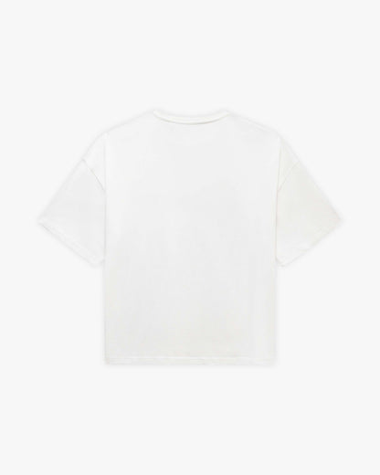 DRAWN SCRIPT TEE WHITE