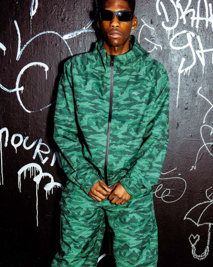 WINDBREAKER DOTTED CAMO GREEN