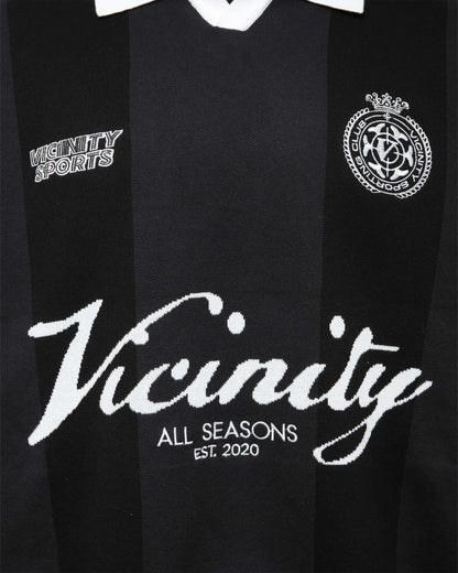 SPORTS TEAM JERSEY KNIT BLACK