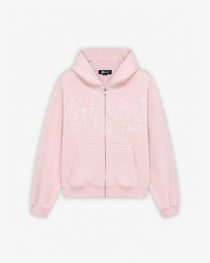 GRAFFITI ZIP-HOODIE PINK
