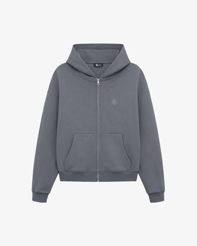 SOFTS ZIP-HOODIE DARK GREY