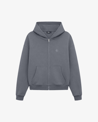 SOFTS ZIP-HOODIE DARK GREY