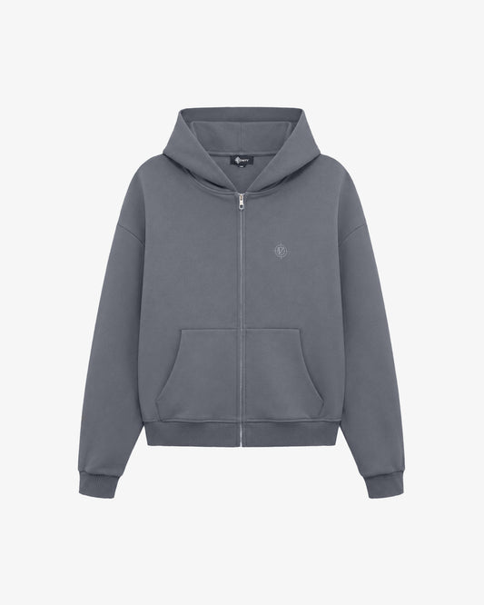 SOFTS ZIP-HOODIE DARK GREY