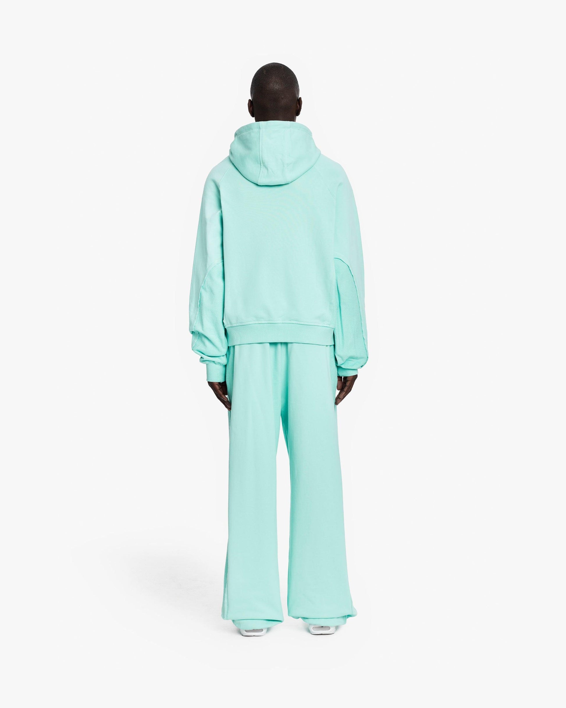 INSIDE OUT ZIP HOODIE TURQUOISE - VICINITY